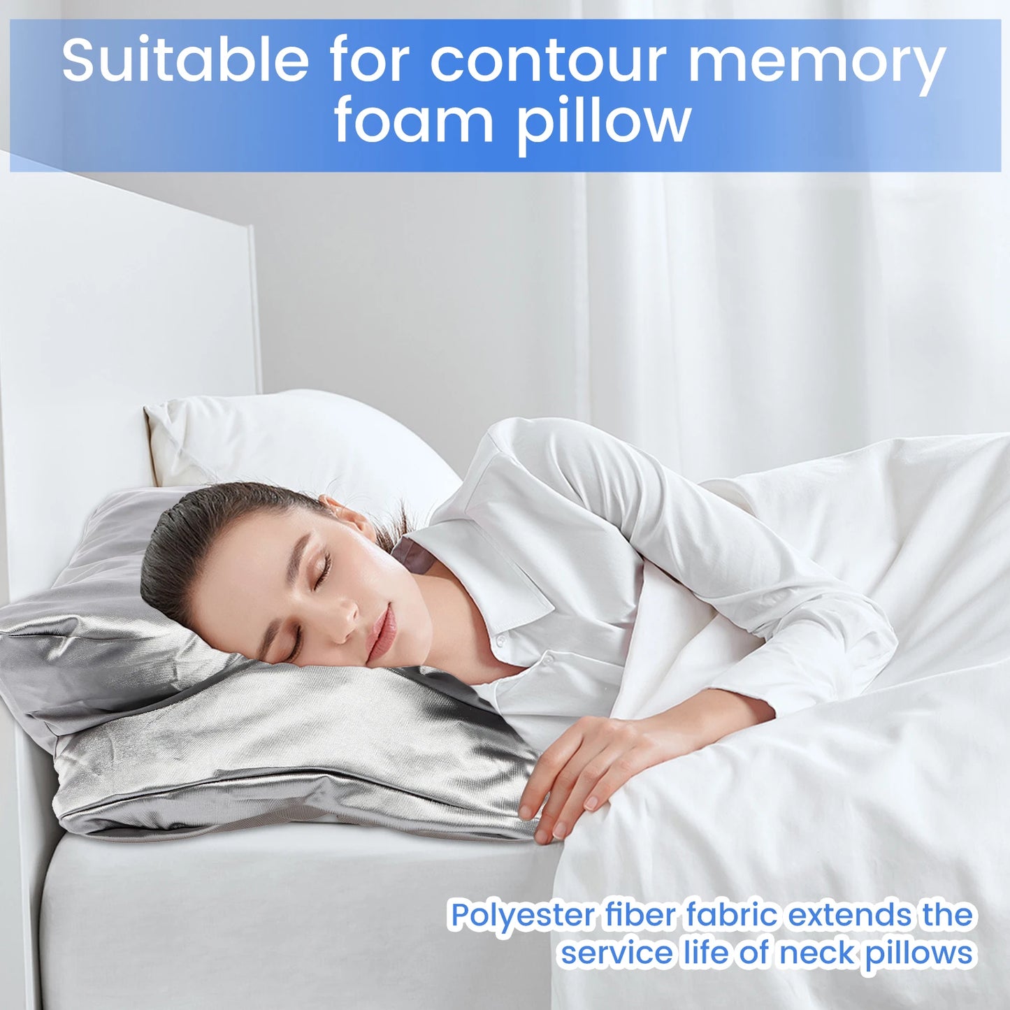 Silk Pillowcase Butterfly Shaped Pillow Cover Smooth Contour Pillowcase with Zipper Solid Color Cushion Cover Suitable for Home