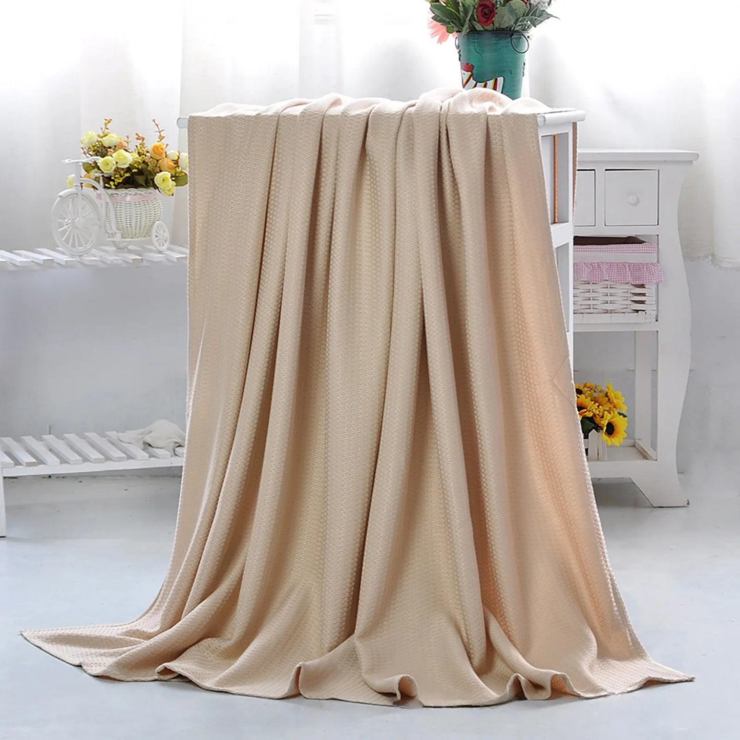 Summer Cooling Blanket Air Conditioning Quilt Skin-friendly Bamboos Fiber Light And Thin Breathable Cooling Quilt For Home