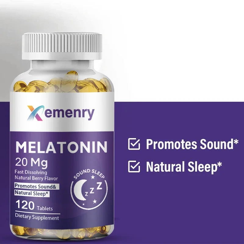 Melatonin - Improve Sleep Quality, Relieve Stress, Promote Energy Production, Enhance Immunity, and Help Deep Sleep