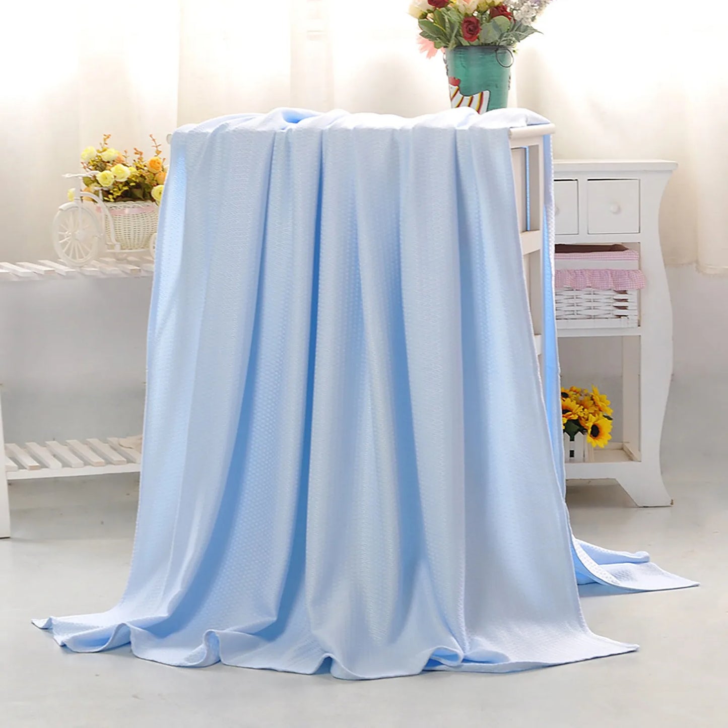Summer Cooling Blanket Air Conditioning Quilt Skin-friendly Bamboos Fiber Light And Thin Breathable Cooling Quilt For Home