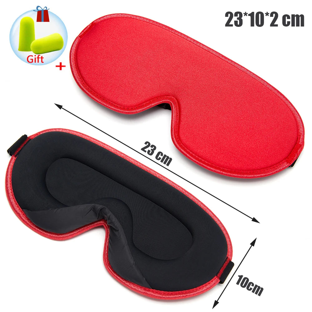 Silk Sleeping Mask Soft Smooth Sleep Mask For Eyes Travel Shade Cover Rest Relax Sleeping Blindfold Eye Cover Sleeping Aid