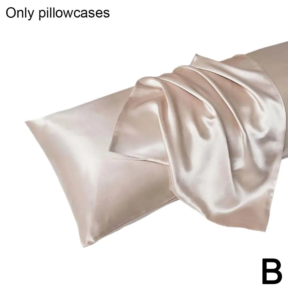 Pillowcase Silk Pillow Cover Silky Satin Hair Beauty Pillow case Comfortable Pillow Case Home Decor 51*66cm