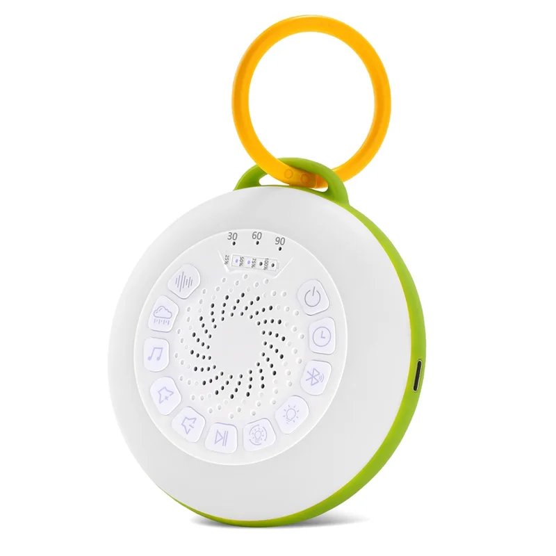 White Noise Machine With 11 White Noise Adjustable Night Light, Bluetooth Speaker,Timing Function Greenabht