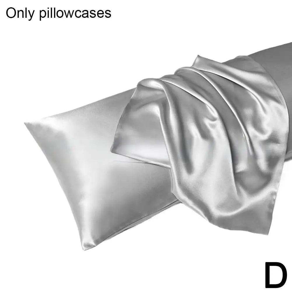 Pillowcase Silk Pillow Cover Silky Satin Hair Beauty Pillow case Comfortable Pillow Case Home Decor 51*66cm