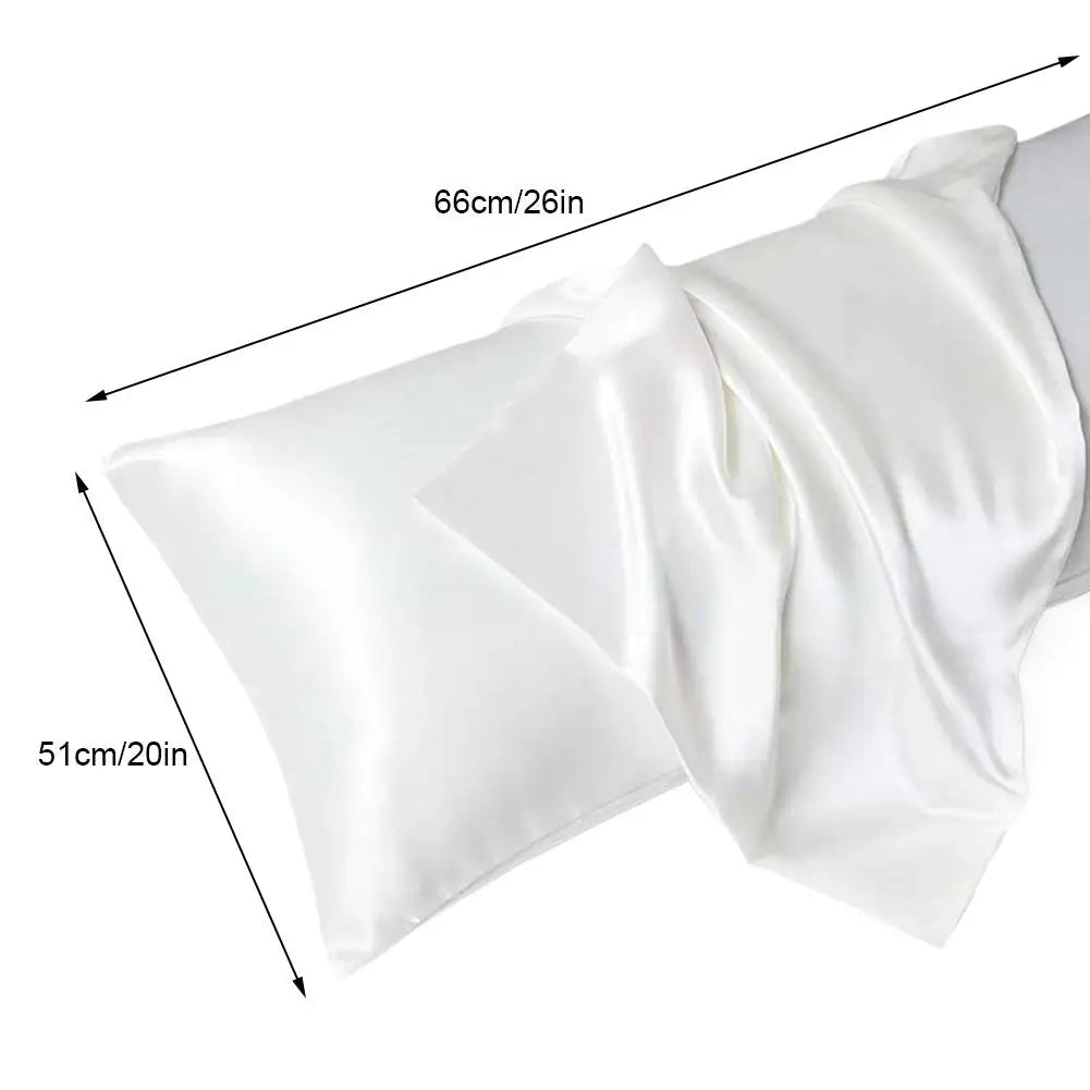 Pillowcase Silk Pillow Cover Silky Satin Hair Beauty Pillow case Comfortable Pillow Case Home Decor 51*66cm
