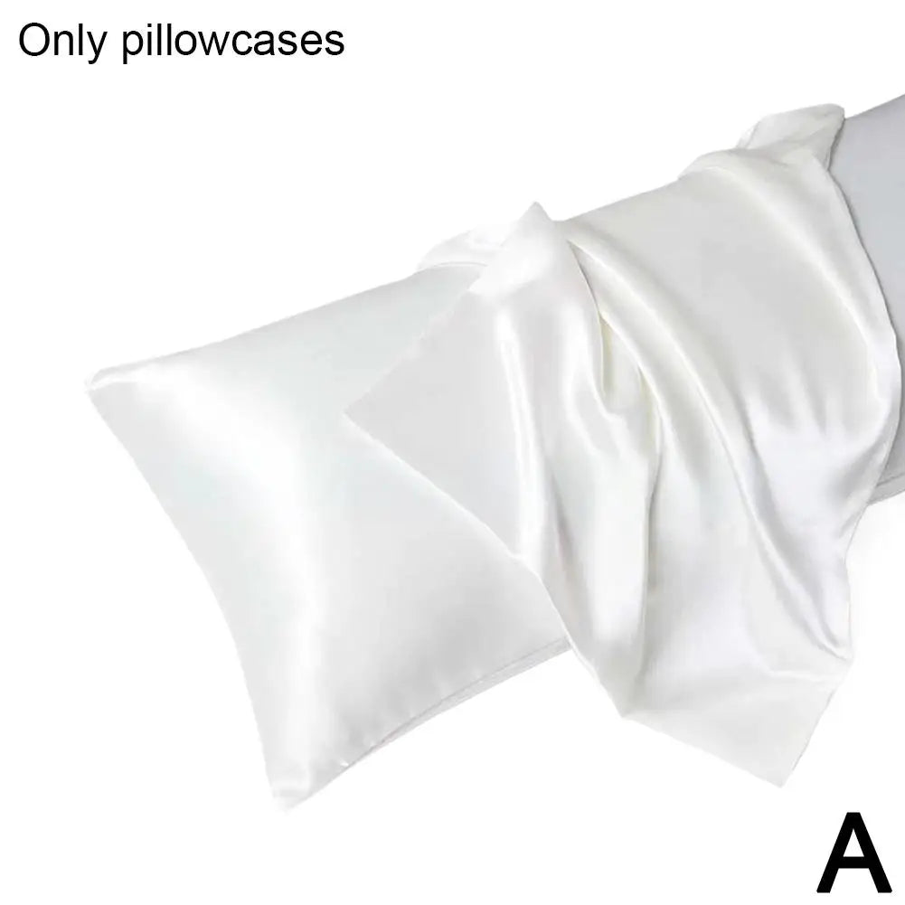 Pillowcase Silk Pillow Cover Silky Satin Hair Beauty Pillow case Comfortable Pillow Case Home Decor 51*66cm