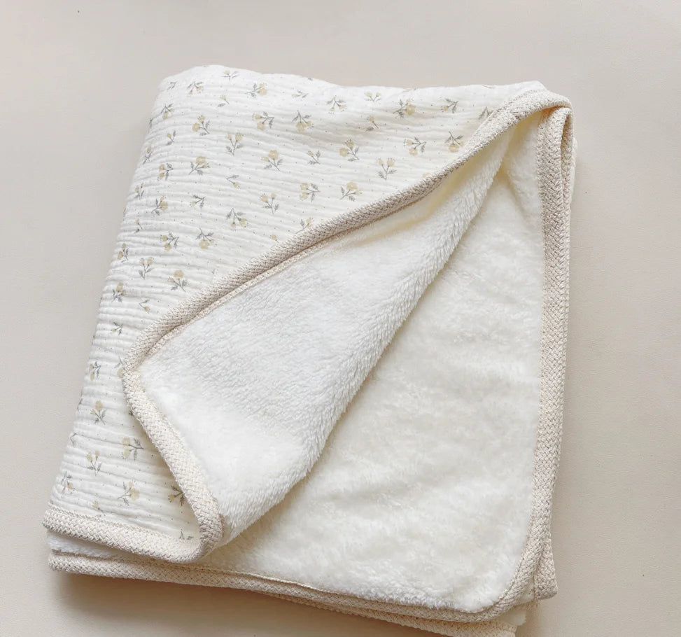 Muslin Baby Blanket Newborn Infant Swaddles Wrap Blankets Winter Fleece Thermal Crib Stroller Sleep Cover Soft Throw Blankets