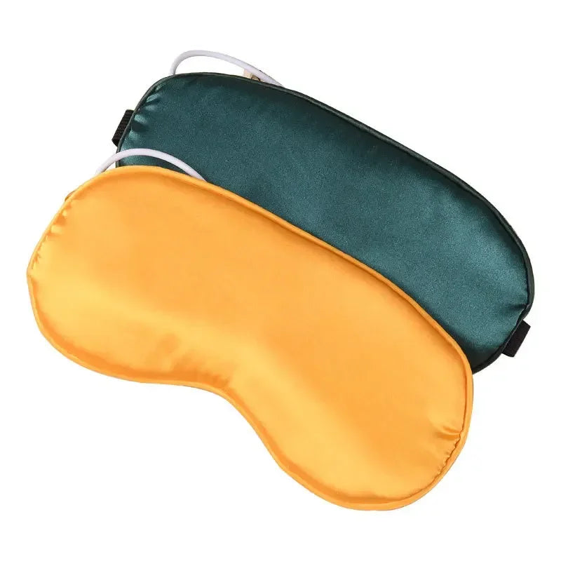 Eye Mask Silk Blackout Mask Office Sleep Double-sided Mask To Relieve Fatigue Heating Eye Patch