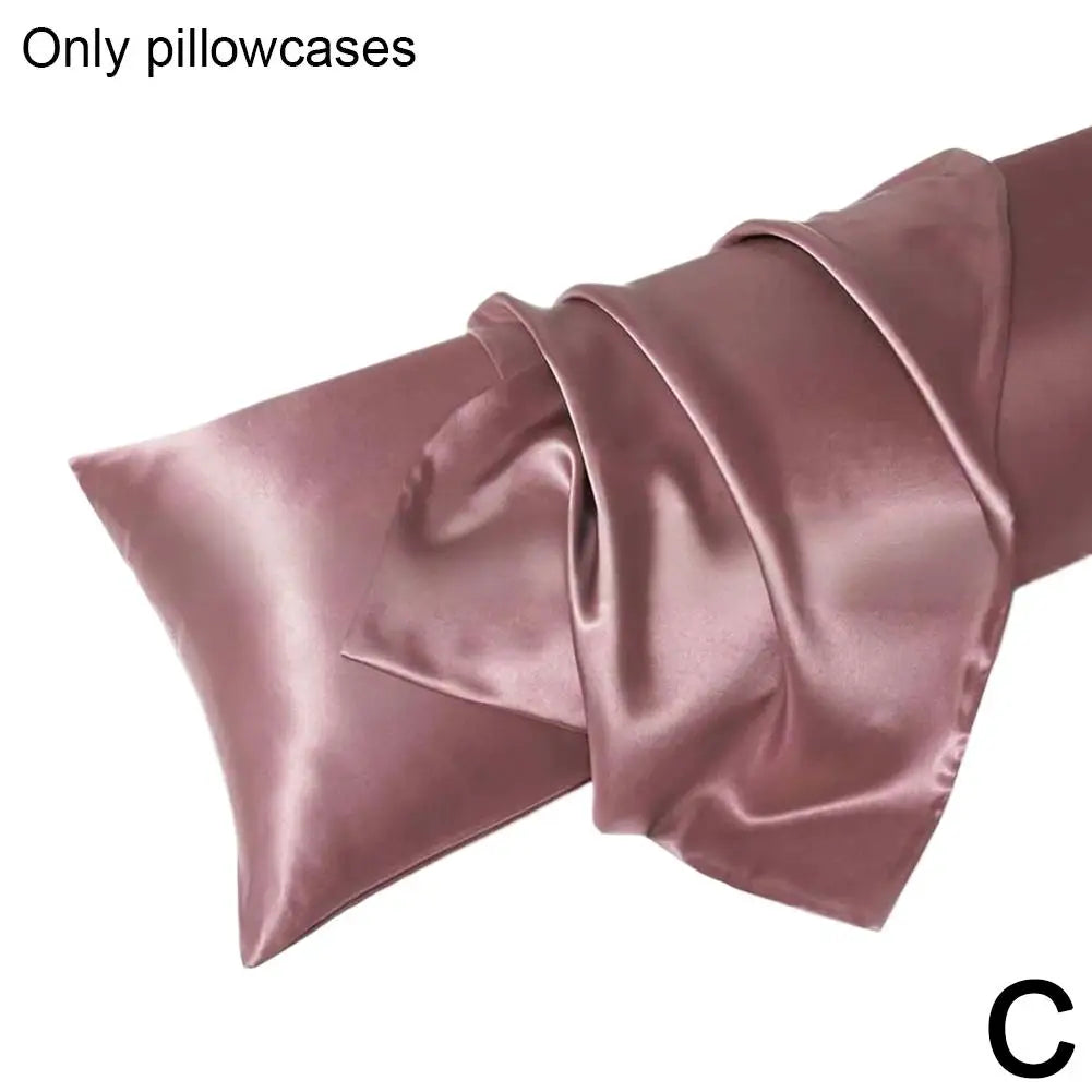 Pillowcase Silk Pillow Cover Silky Satin Hair Beauty Pillow case Comfortable Pillow Case Home Decor 51*66cm