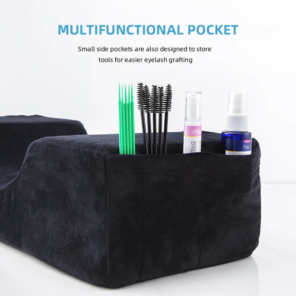 Professional Lash Pillow Neck Support Eyelash Pillow Soft Grafting Eyelashes Memory Foam Eyelash Extension Pillow Makeup Tools