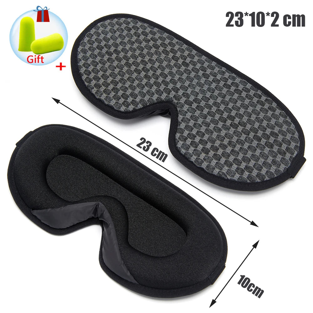 Silk Sleeping Mask Soft Smooth Sleep Mask For Eyes Travel Shade Cover Rest Relax Sleeping Blindfold Eye Cover Sleeping Aid