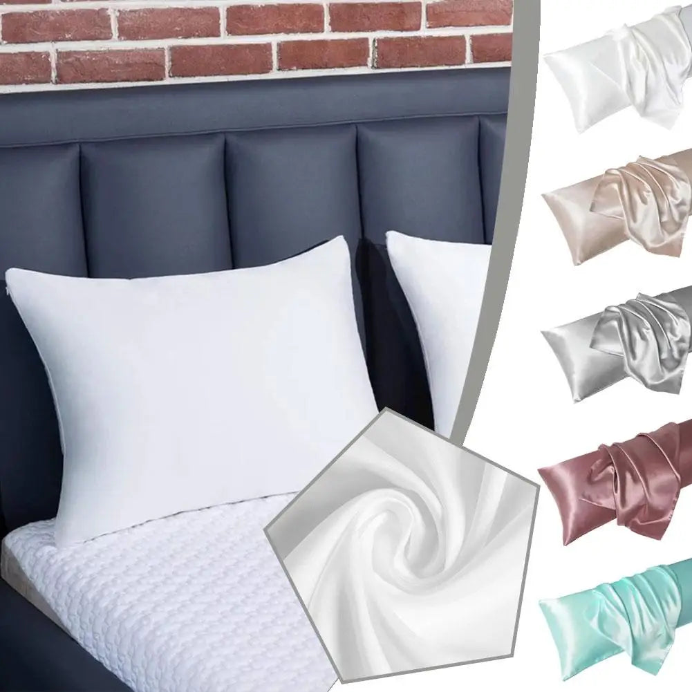 Pillowcase Silk Pillow Cover Silky Satin Hair Beauty Pillow case Comfortable Pillow Case Home Decor 51*66cm