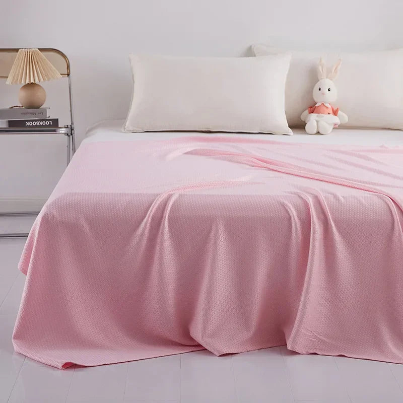 Summer cool blanket summer bamboo fiber ice silk cover blanket children's air conditioning blanket