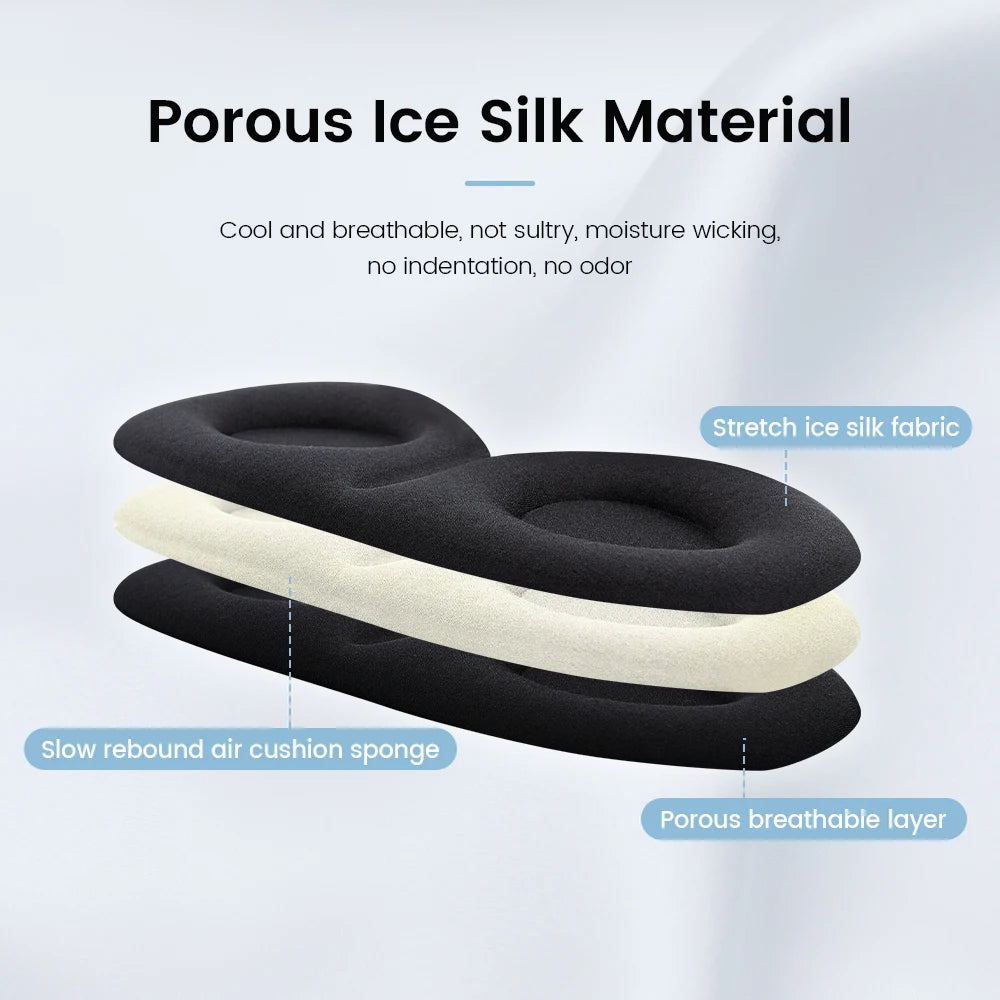 Silk Sleeping Mask Soft Smooth Sleep Mask For Eyes Travel Shade Cover Rest Relax Sleeping Blindfold Eye Cover Sleeping Aid