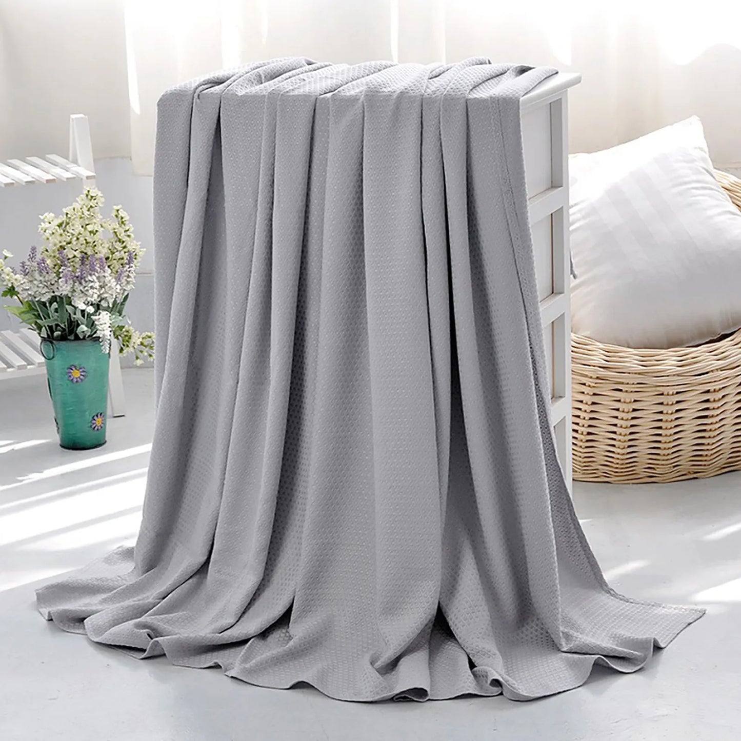 Summer Cooling Blanket Air Conditioning Quilt Skin-friendly Bamboos Fiber Light And Thin Breathable Cooling Quilt For Home