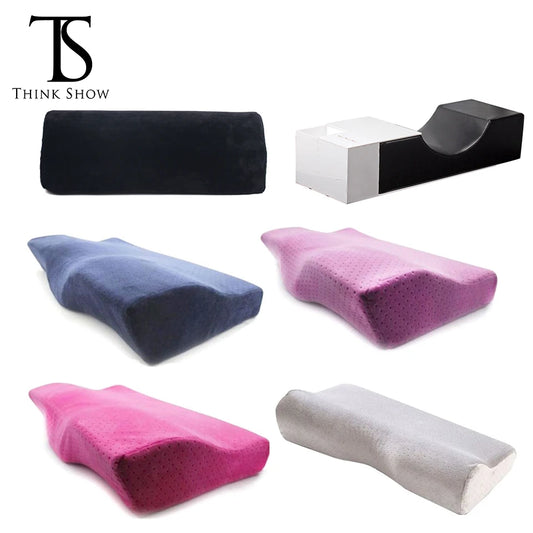 Professional Lash Pillow Neck Support Eyelash Pillow Soft Grafting Eyelashes Memory Foam Eyelash Extension Pillow Makeup Salon