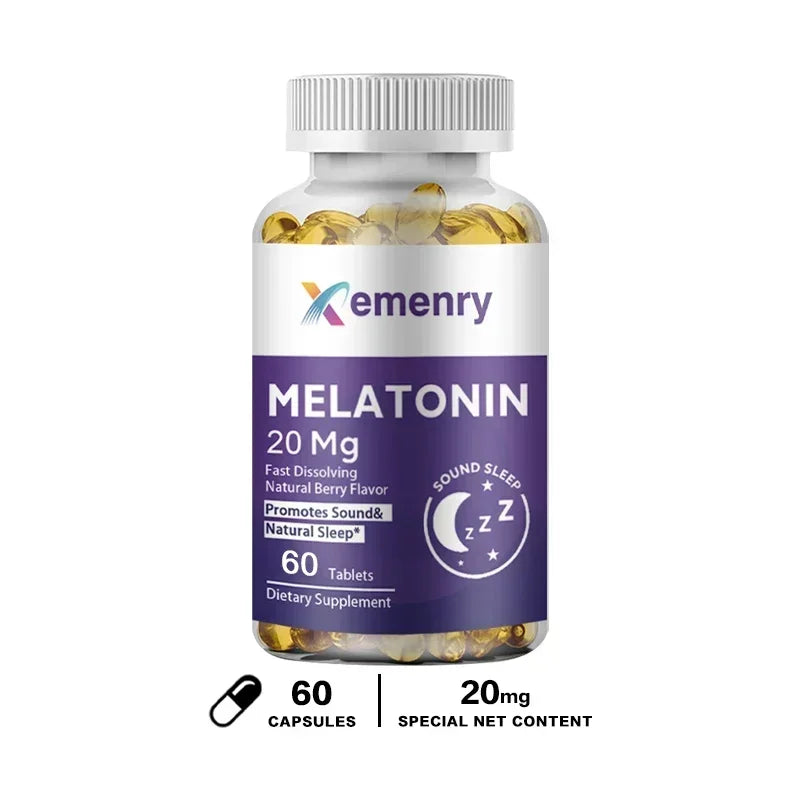 Melatonin - Improve Sleep Quality, Relieve Stress, Promote Energy Production, Enhance Immunity, and Help Deep Sleep