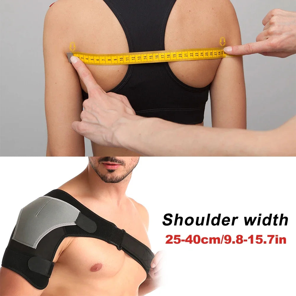 1 Pcs Shoulder Brace for Men and Women, Compression Sleeve Wrap for Shoulder and Back