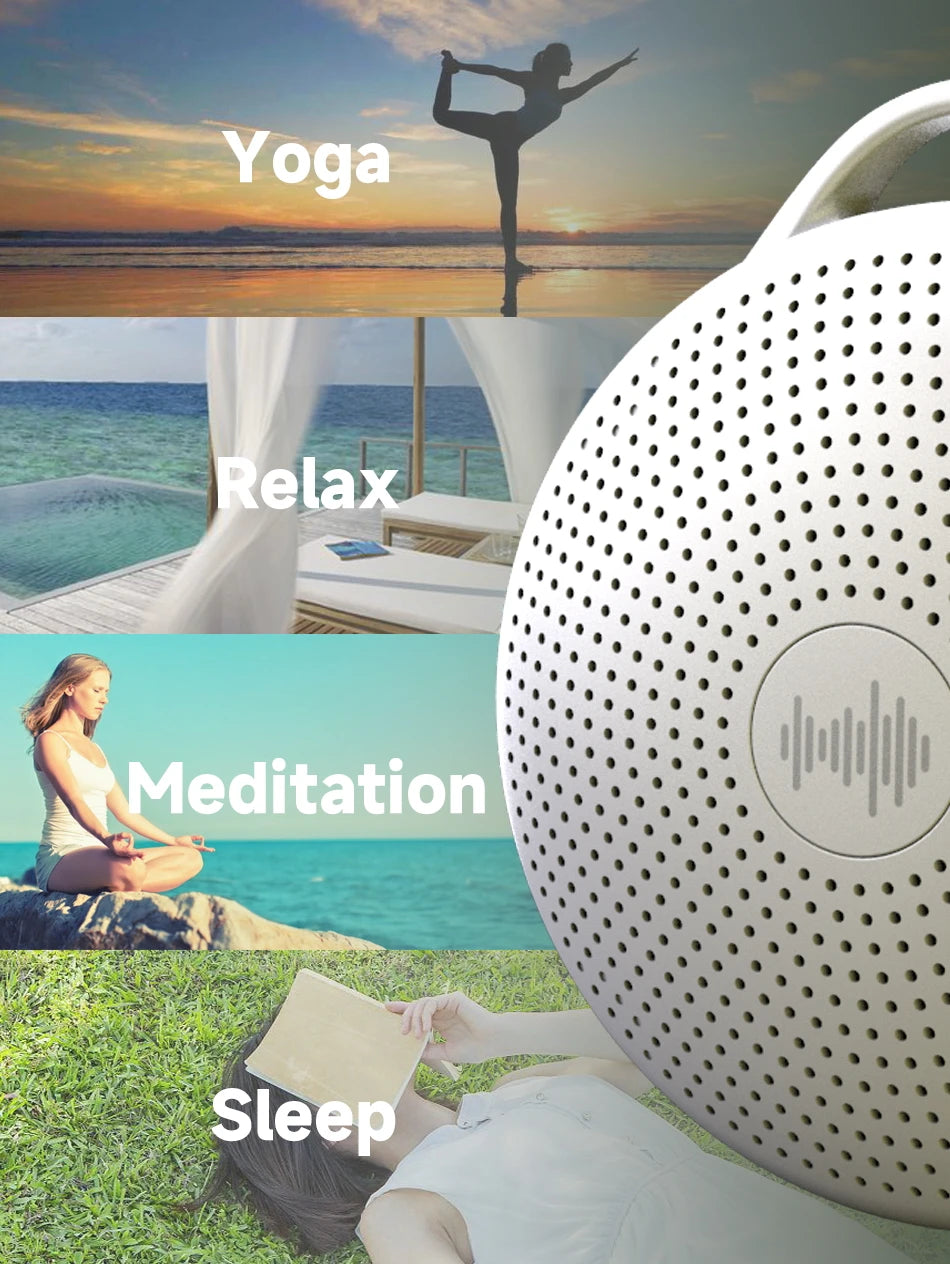 Portable White Noise Sound Machine For Baby 24 Soothing Natural Sounds White Noise Machine with Night Light