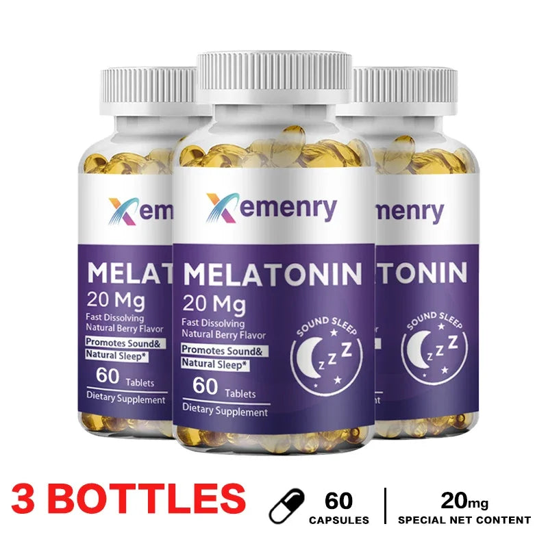 Melatonin - Improve Sleep Quality, Relieve Stress, Promote Energy Production, Enhance Immunity, and Help Deep Sleep