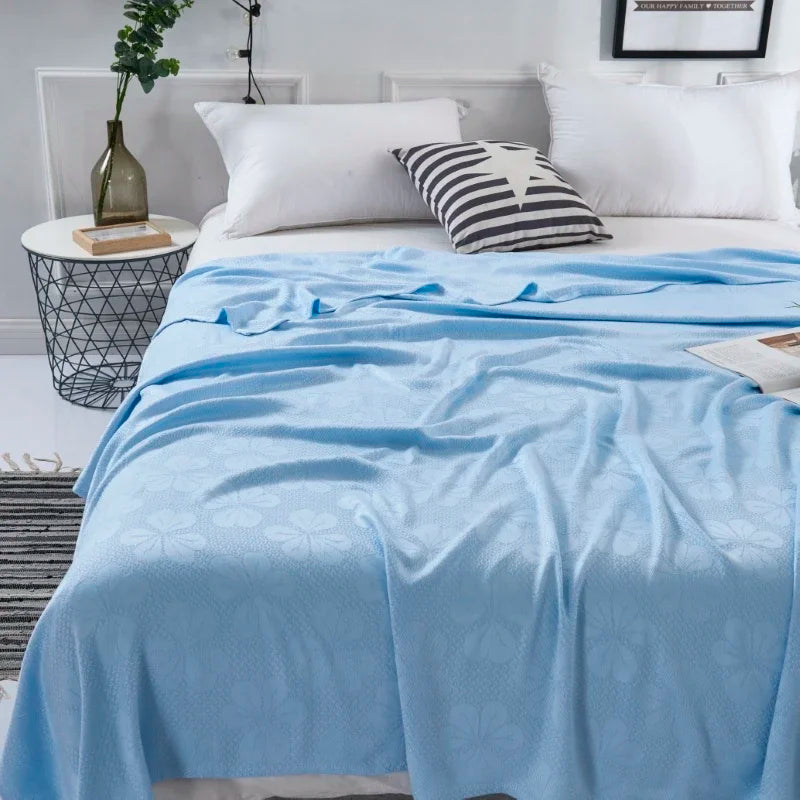 100% Bamboo Fiber Cooling Blanket for Summer Duvet Pure Natural Plant Skin-friendly Comforter Soft Breathable Cool Quilt Durable