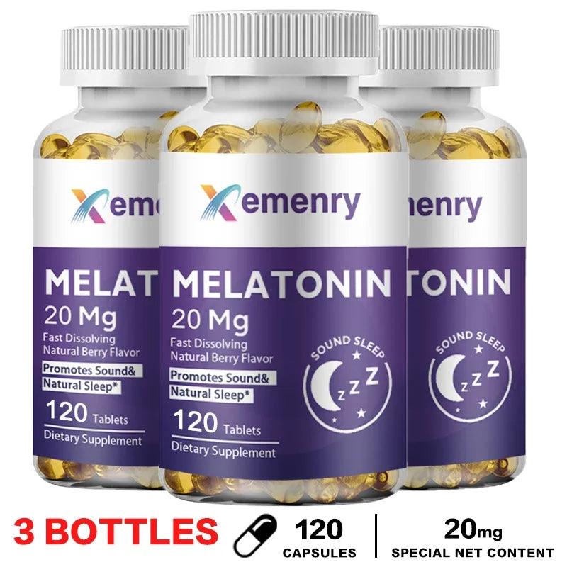 Melatonin - Improve Sleep Quality, Relieve Stress, Promote Energy Production, Enhance Immunity, and Help Deep Sleep