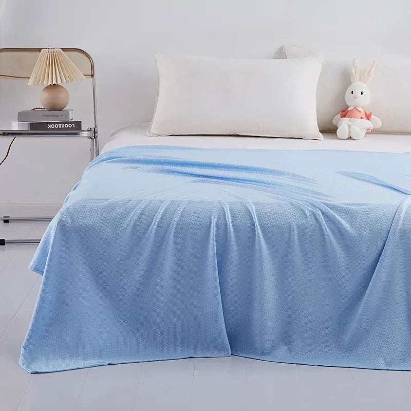 Summer cool blanket summer bamboo fiber ice silk cover blanket children's air conditioning blanket
