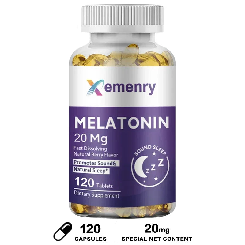 Melatonin - Improve Sleep Quality, Relieve Stress, Promote Energy Production, Enhance Immunity, and Help Deep Sleep