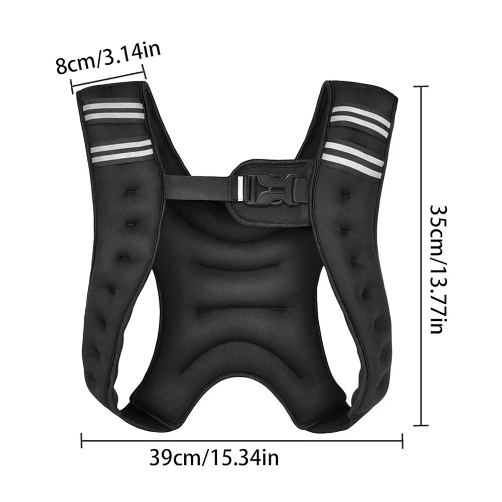 1PCS Weighted Vest for Workout,Strength Training Weight Vest for Men Women,Workout Equipment for Training-3kg/6.6lbs,5kg/11lbs