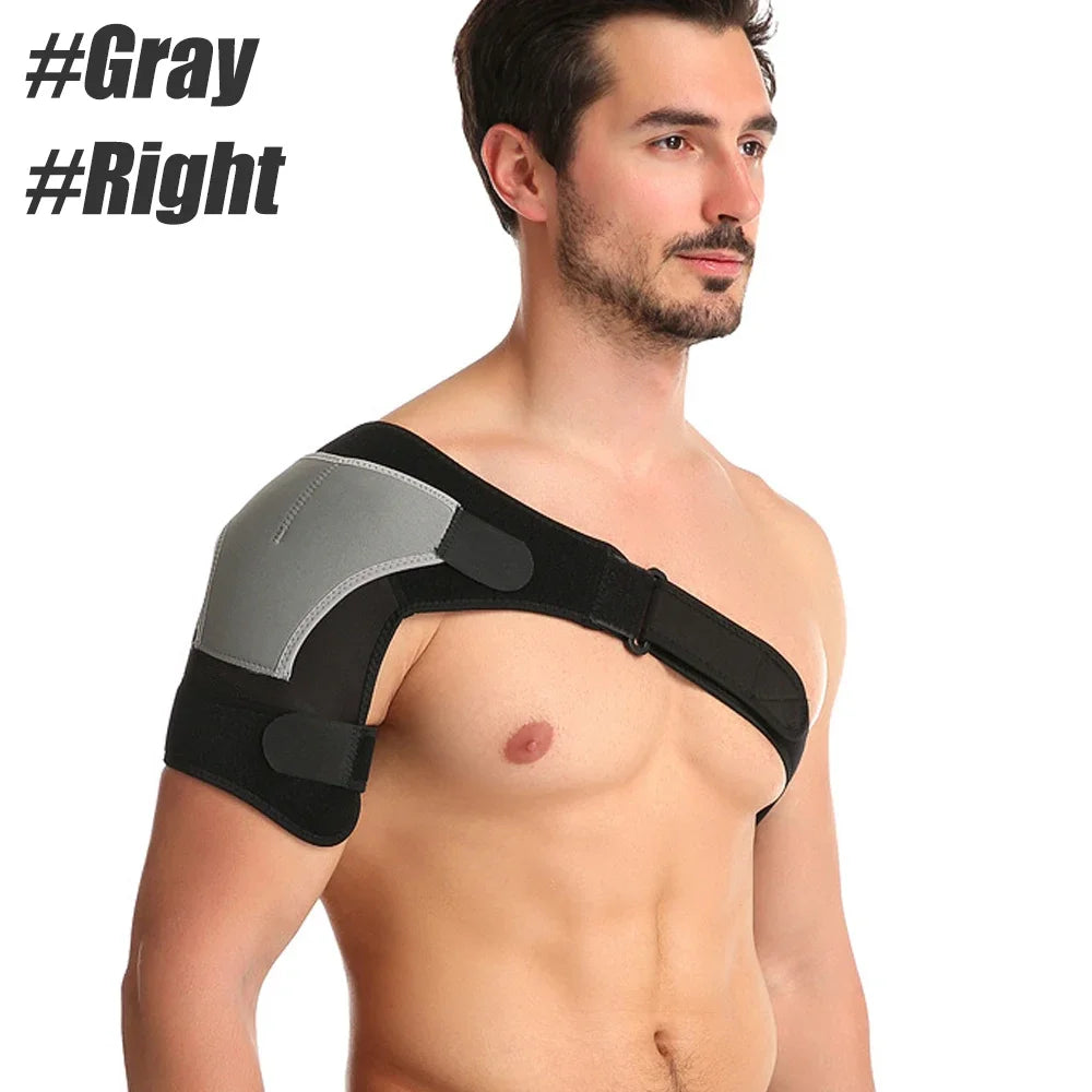 1 Pcs Shoulder Brace for Men and Women, Compression Sleeve Wrap for Shoulder and Back