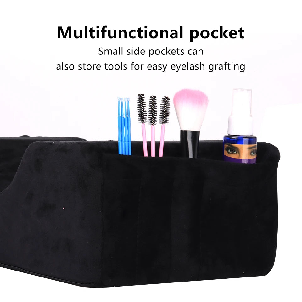 Professional Lash Pillow Neck Support Eyelash Pillow Soft Grafting Eyelashes Memory Foam Eyelash Extension Pillow Makeup Salon