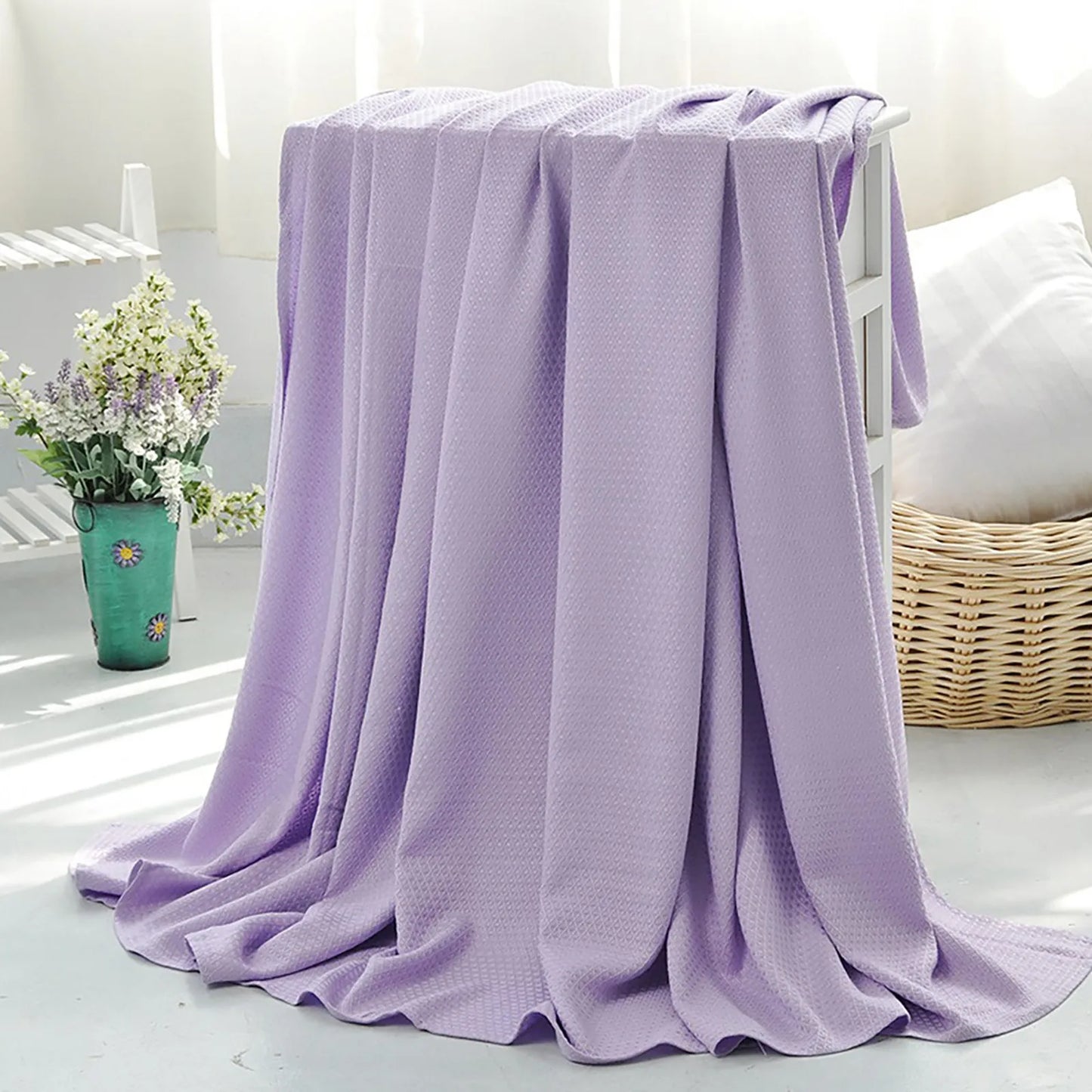 Summer Cooling Blanket Air Conditioning Quilt Skin-friendly Bamboos Fiber Light And Thin Breathable Cooling Quilt For Home
