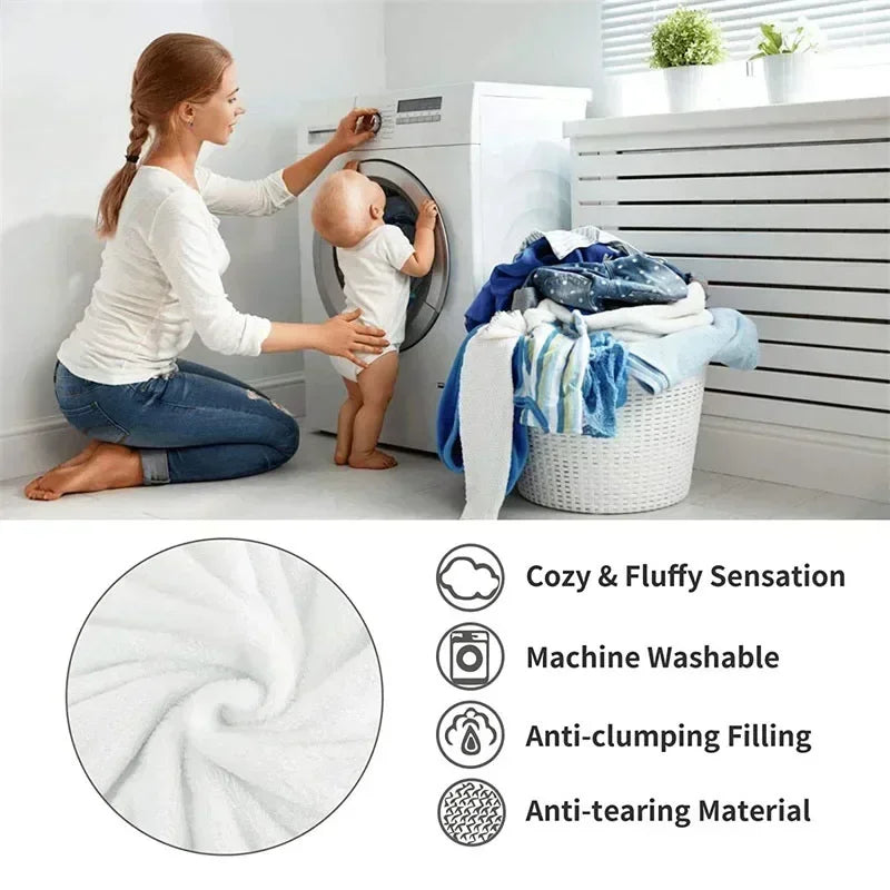 Milk Fleece Autumn Winter Warm Weighted Blankets for Beds European Thickened Beibei Velvet Throw Blanket Warmth Quilt Comforter