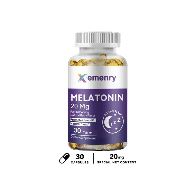 Melatonin - Improve Sleep Quality, Relieve Stress, Promote Energy Production, Enhance Immunity, and Help Deep Sleep