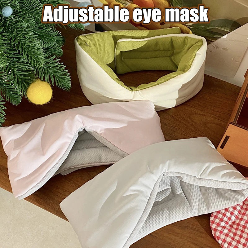 Weighted Eye Mask For Sleeping Light Blocking Gravity Eye Mask Gentle Pressure Sleep Eye Mask Blindfold Eyeshade Travel Relax