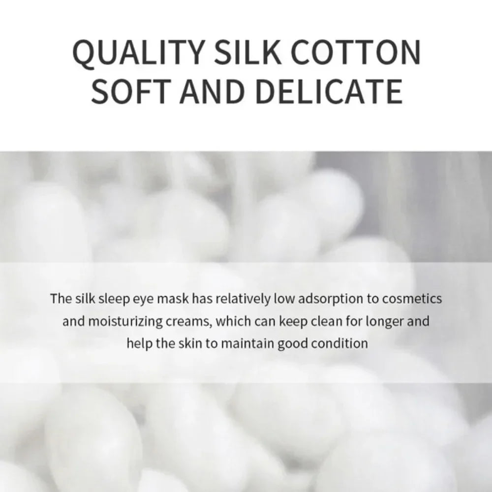 4PCS Silk Eye Mask Set with Hair Bands and Storage Bag Comfortable Sleeping Mask for Travel and Home Use
