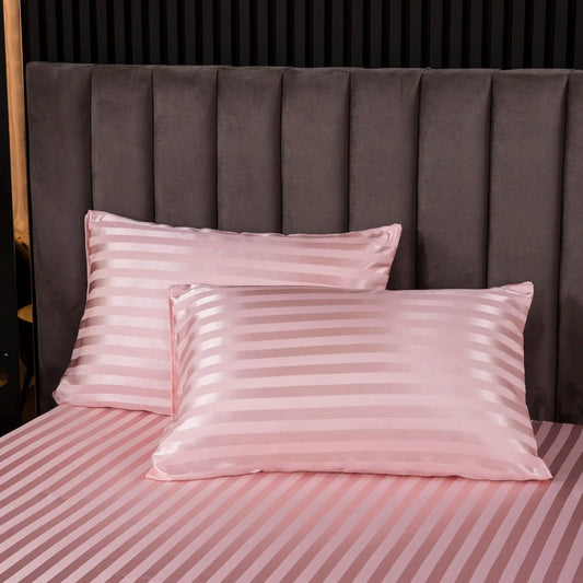 2 pices Satin Pillow Case for Hair Skin Silk Satin Pillowcase 51x76cm Pillowcases Set Silky Pillow Cover with Envelope Closure