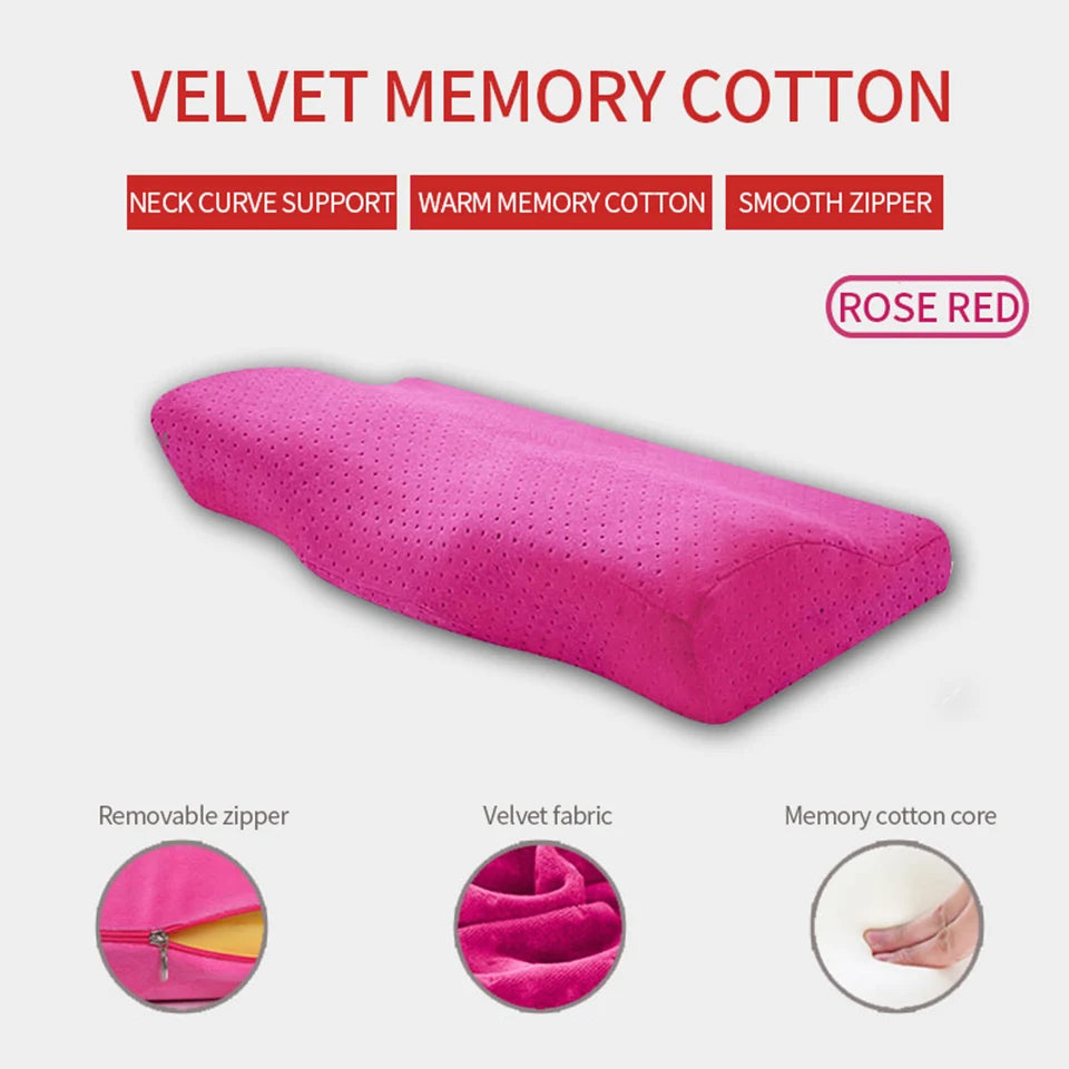 Professional Lash Pillow Neck Support Eyelash Pillow Soft Grafting Eyelashes Memory Foam Eyelash Extension Pillow Makeup Salon