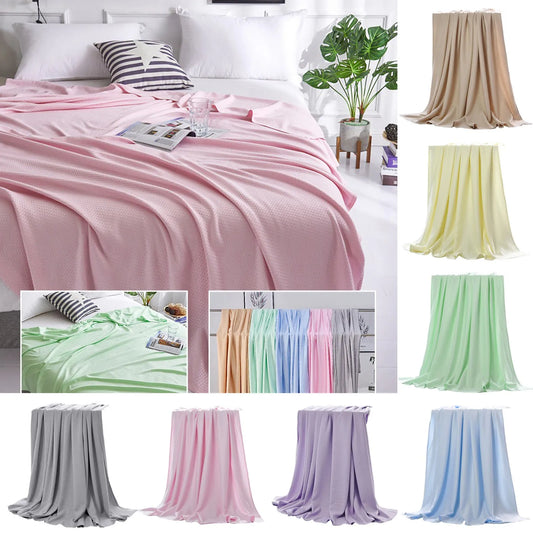 Summer Cooling Blanket Air Conditioning Quilt Skin-friendly Bamboos Fiber Light And Thin Breathable Cooling Quilt For Home