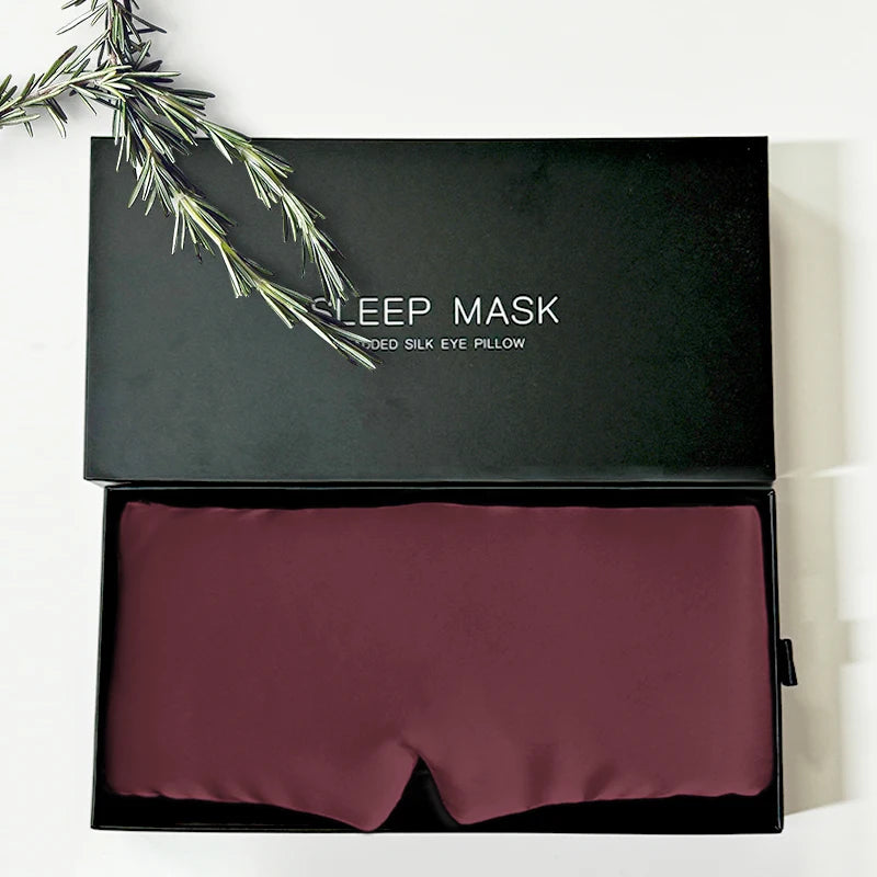 100% Pure Silk Sleep Mask Eyemask,Adjustable Band Eye Covers,Soft Breathable For Sleeping,Luxury Silk Sleep Eyemask