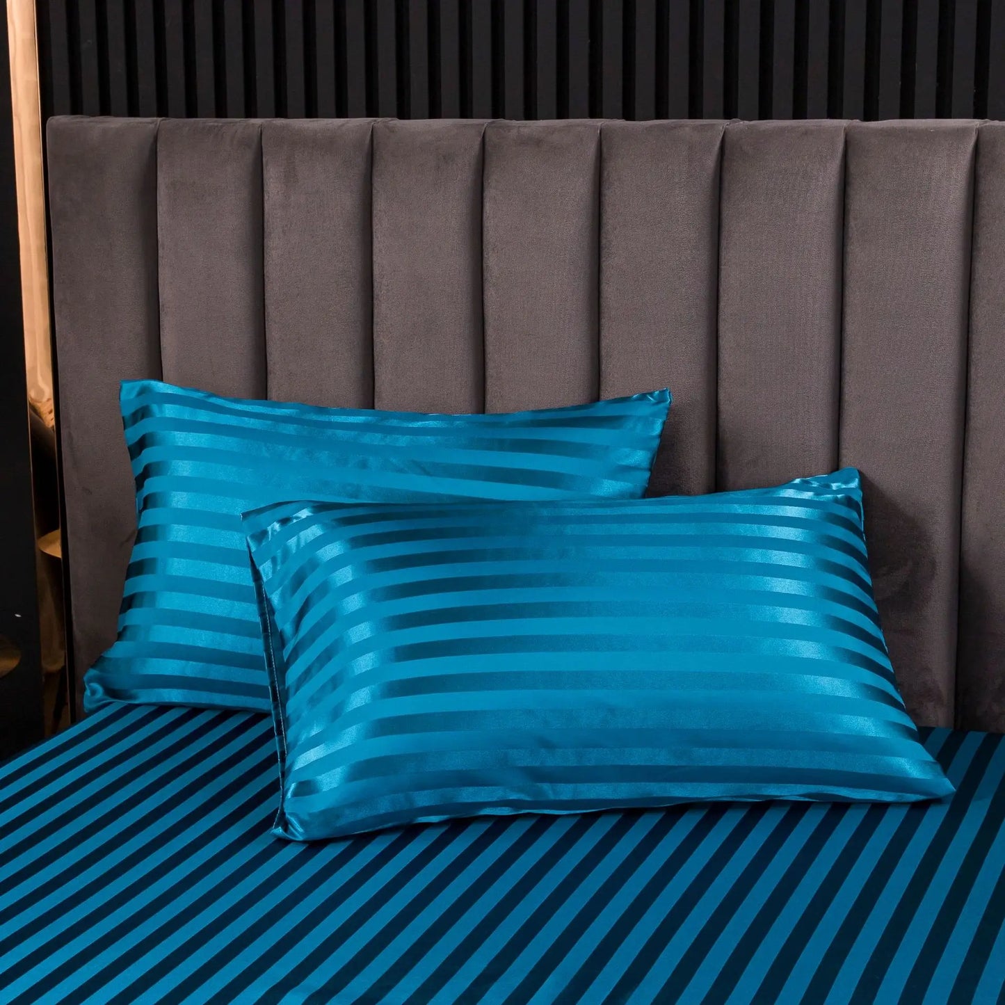 2 pices Satin Pillow Case for Hair Skin Silk Satin Pillowcase 51x76cm Pillowcases Set Silky Pillow Cover with Envelope Closure