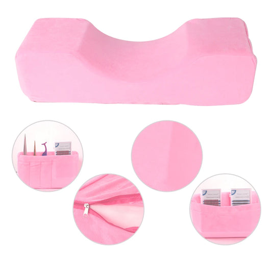Professional Lash Pillow Neck Support Eyelash Pillow Soft Grafting Eyelashes Memory Foam Eyelash Extension Pillow Makeup Salon