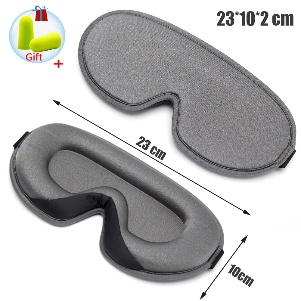 Silk Sleeping Mask Soft Smooth Sleep Mask For Eyes Travel Shade Cover Rest Relax Sleeping Blindfold Eye Cover Sleeping Aid