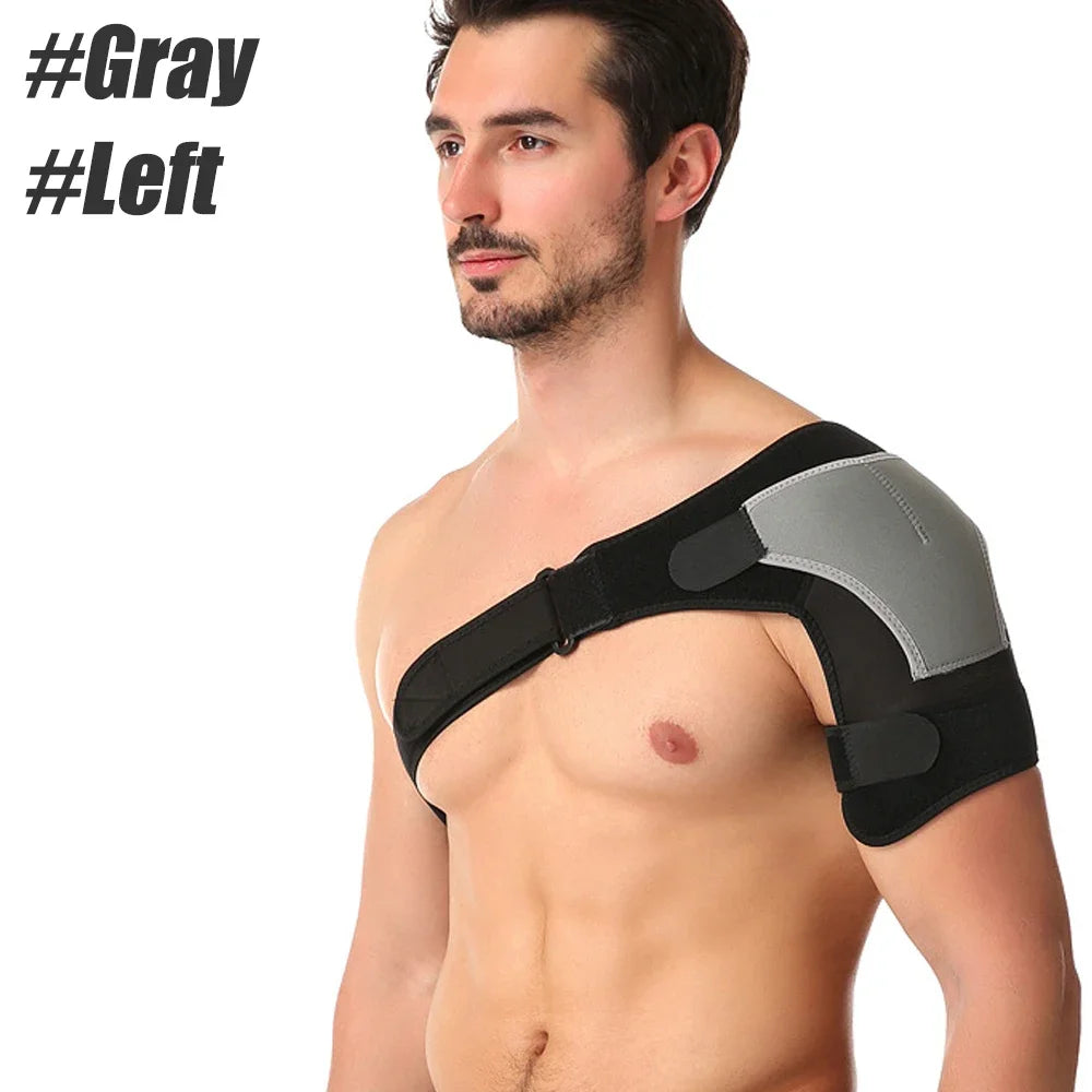1 Pcs Shoulder Brace for Men and Women, Compression Sleeve Wrap for Shoulder and Back